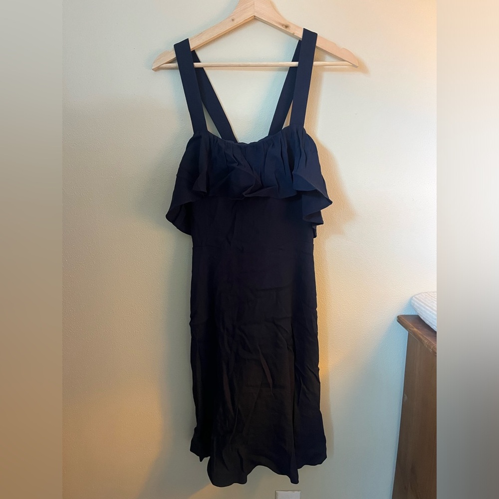 NWT Madewell Ruffle Top Cross Back Dress